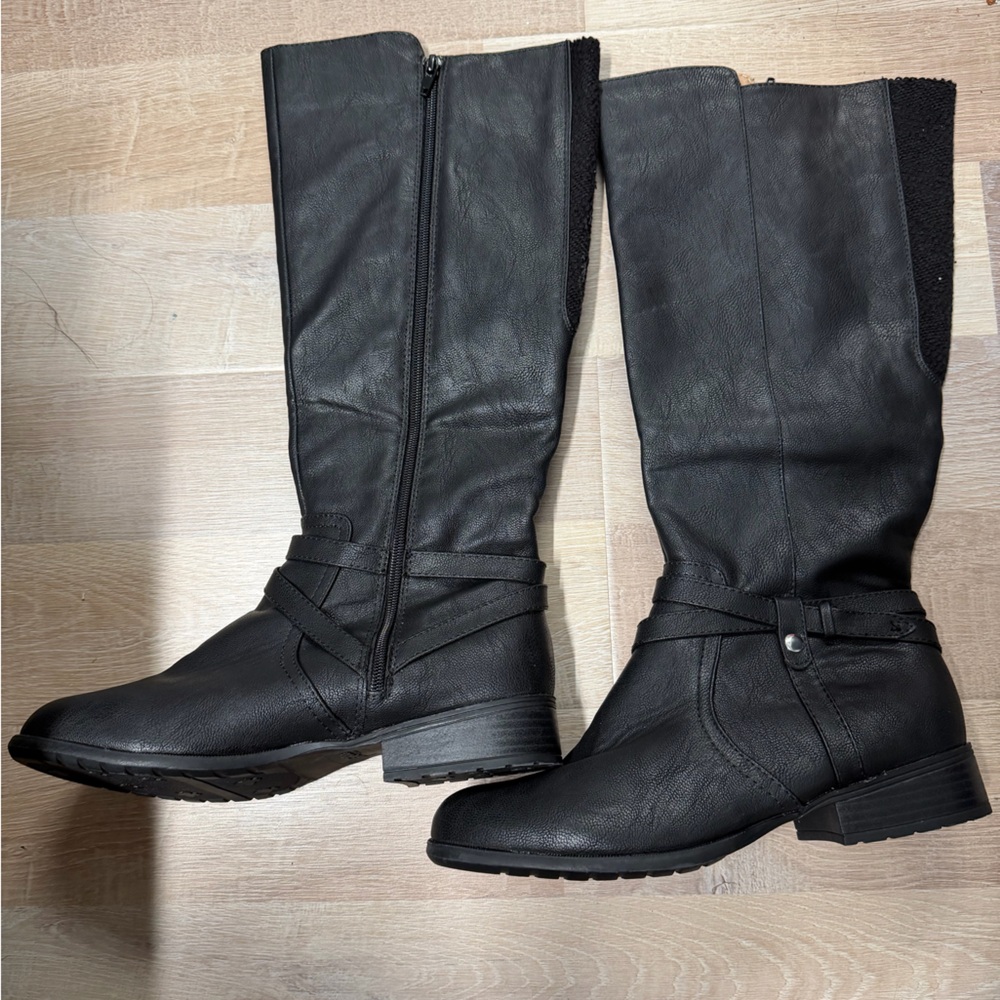 Life Stride Black Over the Knee Boots